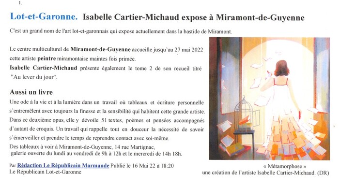 Isabelle Cartier-Michaud le républicain