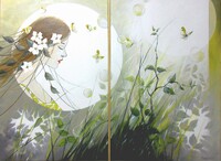 L'&eacute;t&eacute;, diptyque,  120x90cm - 2022 - VENDU