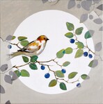 Les prunelles de haies , 30x30cm - 2024 - VENDU