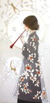 S&eacute;rie printemps, j-f &agrave; la fl&ucirc;te - 40x80cm - 2026 - 420�